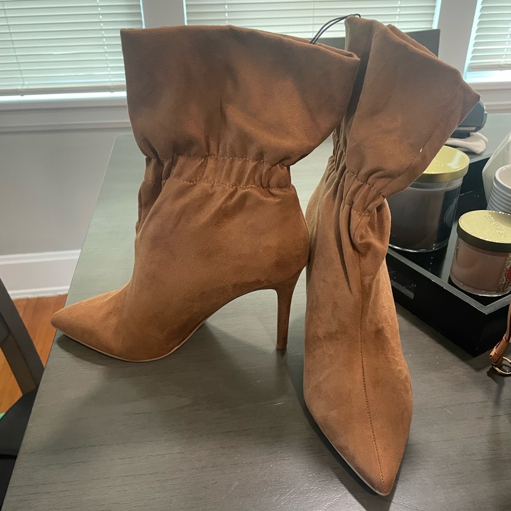 Express Camel color Bootie